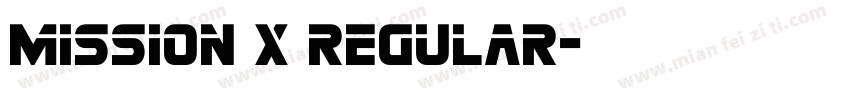 Mission X Regular字体转换